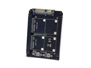 Vszerda Dual MSATA Mini-SATA SSD Card JBOD Raid0 Span Bridge to 2.5inch SATA Combo HDD Disk Drive Enclosure Vszerda Dual MSATA Mini-SATA SSD Card JBOD Raid0 Span Bridge to 2.5inch SATA Combo HDD Disk Drive Enclosure