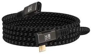 Vszerda USB-C extension Cable 90 degree long 6.6FT Compatible with Thunderbolt 5/4/3 extender 80Gbps Data Transfer,right angle usbc cable male to female extension,8K/16K Display/PD 240W Fast Charging Vszerda USB-C extension Cable 90 degree long 6.6FT Compatible with Thunderbolt 5/4/3 extender 80Gbps Data Transfer,right angle usbc cable male to female extension,8K/16K Display/PD 240W Fast Charging