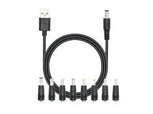 Vszerda USB to DC 5.5 x 2.1mm Power Cord 1M/3FT,5V USB 2.0 A Male to DC 5521 Male Plug Cable with 8 DC Connector(6.0 x 4.0, 6.3 x 3.0, 5.5 x 2.5, 5.5 x 2.1, 5.5 x 1.7, 4.7 x1.7, 4.0 x 1.7, 3.5 x 1.35) Vszerda USB to DC 5.5 x 2.1mm Power Cord 1M/3FT,5V USB 2.0 A Male to DC 5521 Male Plug Cable with 8 DC Connector(6.0 x 4.0, 6.3 x 3.0, 5.5 x 2.5, 5.5 x 2.1, 5.5 x 1.7, 4.7 x1.7, 4.0 x 1.7, 3.5 x 1.35)
