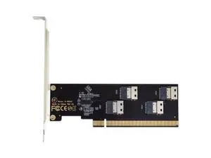 Vszerda Slimline Four SFF-8654 4X 4 NVME to PCIE Express 3.0 4.0 Raid Card VROC Raid0 Hyper Adapter Vszerda Slimline Four SFF-8654 4X 4 NVME to PCIE Express 3.0 4.0 Raid Card VROC Raid0 Hyper Adapter