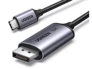 UGREEN USB C to DisplayPort 2.1 Cable 16K@30Hz 8K@120Hz 40Gbps Thunderbolt 4/3 to DisplayPort Cord Alu Braided Compatible iPhone 17/16 Pro Max, Galaxy S25, MacBook Pro/Air, iPad, Mac mini, XPS, 6.6FT UGREEN USB C to DisplayPort 2.1 Cable 16K@30Hz 8K@120Hz 40Gbps Thunderbolt 4/3 to DisplayPort Cord Alu Braided Compatible iPhone 17/16 Pro Max, Galaxy S25, MacBook Pro/Air, iPad, Mac mini, XPS, 6.6FT