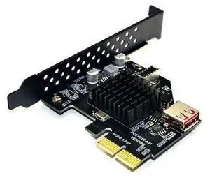 Vszerda PCIe to USB 3.1 Type E Front Panel Socket Adapter Card Express for Motherboard Vszerda PCIe to USB 3.1 Type E Front Panel Socket Adapter Card Express for Motherboard