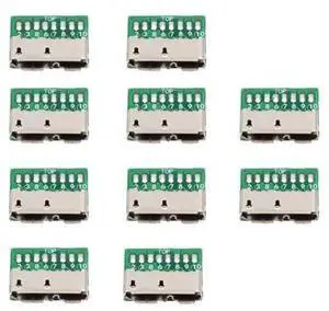 Vszerda 10pcs/Set DIY OEM Micro USB 3.0 10Pin Female Socket Mount SMT Type Receptacle PCB Board for USB Disk Vszerda 10pcs/Set DIY OEM Micro USB 3.0 10Pin Female Socket Mount SMT Type Receptacle PCB Board for USB Disk
