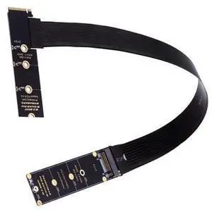 Vszerda M.2 NVME Extender,NGFF M-Key PCIe SSD Extention Card with Angled Soft-PCB Cable 30CMS Vszerda M.2 NVME Extender,NGFF M-Key PCIe SSD Extention Card with Angled Soft-PCB Cable 30CMS