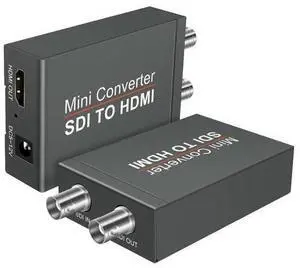 Vszerda SDI to HDMI Video Mini Converter with Audio Embedder,SDI to HDMI Adapter for SD-SDI, HD-SDI and 3G-SDI Signals SDI Loopout (Black) with Power Supply Vszerda SDI to HDMI Video Mini Converter with Audio Embedder,SDI to HDMI Adapter for SD-SDI, HD-SDI and 3G-SDI Signals SDI Loopout (Black) with Power Supply