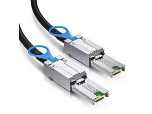 Vszerda SFF-8088 to SFF-8088 External Mini SAS HD Hybrid Cable for RAID Cards, JBOD Storage & Legacy Server Backplanes, 2-m(6.56ft) Vszerda SFF-8088 to SFF-8088 External Mini SAS HD Hybrid Cable for RAID Cards, JBOD Storage & Legacy Server Backplanes, 2-m(6.56ft)