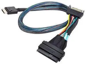 Vszerda Oculink SFF-8611 to U.2 U.3 SFF-8639 NVME PCIe PCI-Express SSD Cable for Mainboard SSD 50CM Vszerda Oculink SFF-8611 to U.2 U.3 SFF-8639 NVME PCIe PCI-Express SSD Cable for Mainboard SSD 50CM