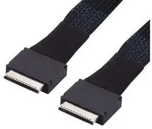 Vszerda OCuLink PCIe PCI-Express SFF-8611 8X 8-Lane to OCuLink SFF-8611 8X SSD Data Active Cable 50cm Vszerda OCuLink PCIe PCI-Express SFF-8611 8X 8-Lane to OCuLink SFF-8611 8X SSD Data Active Cable 50cm
