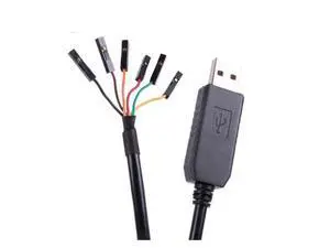 USB to RS232 6Pin 2.54mm Port Serial Adapter Cable Chip Pinout TX RX GND VCC CTS RTS Fit for Windows OS Linux USB to RS232 6Pin 2.54mm Port Serial Adapter Cable Chip Pinout TX RX GND VCC CTS RTS Fit for Windows OS Linux
