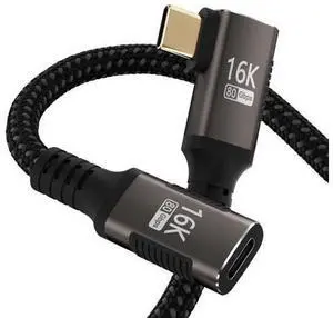 usbc extension cable right angle short 2FT Compatible with Thunderbolt 5/4/3 extender 80Gbps Data Transfer,usbc female to male Cable,8K@120Hz/16K@60Hz Display,90 USB Type C 240W PD3.1 Fast Charging. usbc extension cable right angle short 2FT Compatible with Thunderbolt 5/4/3 extender 80Gbps Data Transfer,usbc female to male Cable,8K@120Hz/16K@60Hz Display,90 USB Type C 240W PD3.1 Fast Charging.