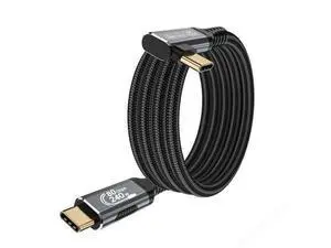 HOTUTUKI 240w 80gbps USB c Cable Compatible with Thunderbolt 5 Cable Right Angle 6.6ft, 90 Degree USB C Cable, 8K/16k 60Hz usbc Monitor Cable for Thunderbolt 4,USB c Video HOTUTUKI 240w 80gbps USB c Cable Compatible with Thunderbolt 5 Cable Right Angle 6.6ft, 90 Degree USB C Cable, 8K/16k 60Hz usbc Monitor Cable for Thunderbolt 4,USB c Video