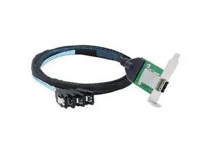 AoQhir Mini SAS HD SFF-8088 26Pin Female to 4X SATA 7Pin 180 Cable, 0.5m/19.6in 12Gbps High-Speed Server Data Cable AoQhir Mini SAS HD SFF-8088 26Pin Female to 4X SATA 7Pin 180 Cable, 0.5m/19.6in 12Gbps High-Speed Server Data Cable