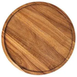 Round Wood Tray,Wooden Serving Tray,Serving Platter,Appetizer Charcuterie Board,Tray Organizer for Kitchen/Countertop A Round Wood Tray,Wooden Serving Tray,Serving Platter,Appetizer Charcuterie Board,Tray Organizer for Kitchen/Countertop A