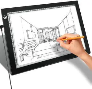 A4 LED Copy Board Tracing Light Box, Adjustable Brightness Artcraft LED Trace Light Pad, USB Power Light Table for Artists, Tattoo Drawing, Animation, Sketching, Stenciling & Diamond Art Painting A4 LED Copy Board Tracing Light Box, Adjustable Brightness Artcraft LED Trace Light Pad, USB Power Light Table for Artists, Tattoo Drawing, Animation, Sketching, Stenciling & Diamond Art Painting