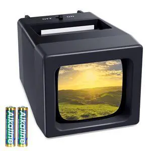 35mm Slide Viewer, 2X Magnification Slide Viewer for Viewing 35mm Slides, Slide Projector for Old Slides (2AAA Batteries Included) 35mm Slide Viewer, 2X Magnification Slide Viewer for Viewing 35mm Slides, Slide Projector for Old Slides (2AAA Batteries Included)