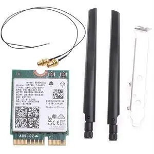 9560NGW Dual Band 2.4G/5Ghz Wireless Desktop Kit 802.11AC M.2 CNVI WiFi Card Antenna Set BT-Compatible 5.0 9560NGW Dual Band 2.4G/5Ghz Wireless Desktop Kit 802.11AC M.2 CNVI WiFi Card Antenna Set BT-Compatible 5.0