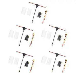 5PCS ELRS Receiver 2.4GHz Nano ExpressLRS Receiver CRSF with T-Type Antenna for RC FPV Traversing Drones Parts 5PCS ELRS Receiver 2.4GHz Nano ExpressLRS Receiver CRSF with T-Type Antenna for RC FPV Traversing Drones Parts
