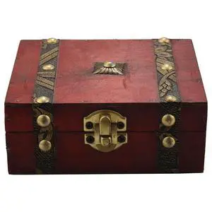 Vintage Wooden Treasure Chest Storage Box Lock Organizer Case Foldable Mini Small Wood Home Decor Container Trinket Jewelry Bin Vintage Wooden Treasure Chest Storage Box Lock Organizer Case Foldable Mini Small Wood Home Decor Container Trinket Jewelry Bin