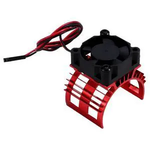 RC Car 540 550 3650 3660 3665 Brushless Electric Motor Cover HeatSink Cooling Fan for 124017 124016 Parts Red RC Car 540 550 3650 3660 3665 Brushless Electric Motor Cover HeatSink Cooling Fan for 124017 124016 Parts Red