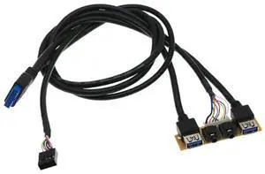 60cm Front for Case Panel Usb3.0+Usb3.0 High Definition Audio Jack Port I/O Board Internal Cable Line Hub Wired Network 60cm Front for Case Panel Usb3.0+Usb3.0 High Definition Audio Jack Port I/O Board Internal Cable Line Hub Wired Network