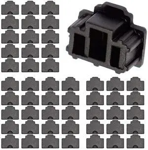 50PCS RJ45 Anti Dust Cover Cap Protector Protects Ethernet Hub Port by FENGQLONG (Black-Small) 50PCS RJ45 Anti Dust Cover Cap Protector Protects Ethernet Hub Port by FENGQLONG (Black-Small)