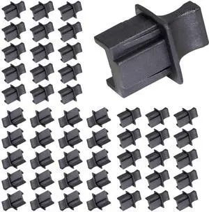 50PCS RJ45 Anti Dust Cover Cap Protector Protects Ethernet Hub Port by FENGQLONG (Black-Large) 50PCS RJ45 Anti Dust Cover Cap Protector Protects Ethernet Hub Port by FENGQLONG (Black-Large)