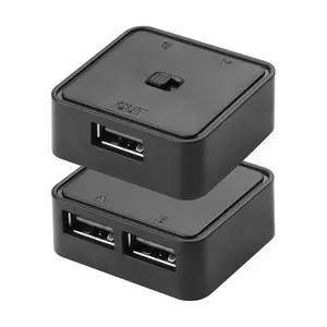 2PCS USB 2.0 Switch 1 in 2 Out,Bi-Directional USB Switch 2 Computers Share 1 Device for Printer,Scanner,Keyboard 2PCS USB 2.0 Switch 1 in 2 Out,Bi-Directional USB Switch 2 Computers Share 1 Device for Printer,Scanner,Keyboard