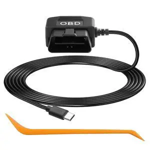 OBD Power Cable for Dash Camera OBD2 to Type C Adapter Hardwire Charger Cable 24 Hours Surveillance/Acc Mode with Low Voltage Protection 13-40V to 5V 3A (11.5FT/3.5M) (Straight USB C) OBD Power Cable for Dash Camera OBD2 to Type C Adapter Hardwire Charger Cable 24 Hours Surveillance/Acc Mode with Low Voltage Protection 13-40V to 5V 3A (11.5FT/3.5M) (Straight USB C)
