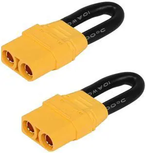 XT90 Female Short Circuit Connector, Bind Plug Loop Connector, Double Circuit to Single Circuit for for RC Lipo Battery FPV(2-Pack) XT90 Female Short Circuit Connector, Bind Plug Loop Connector, Double Circuit to Single Circuit for for RC Lipo Battery FPV(2-Pack)