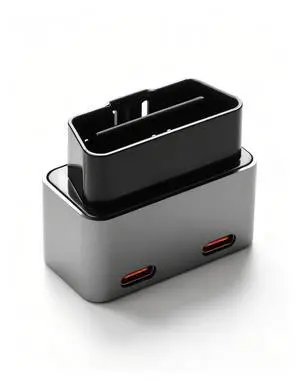 OBD USB Power Adapter, 1224V OBD2 Male to Dual TypeC Female Ports, PD 30W USB-C for Mobile Phones, Dash Camera GPS, Tablets, Radar Detector, DVR OBD USB Power Adapter, 1224V OBD2 Male to Dual TypeC Female Ports, PD 30W USB-C for Mobile Phones, Dash Camera GPS, Tablets, Radar Detector, DVR