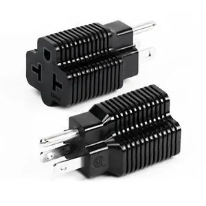 4 in 1 15 Amp to 20 Amp Plug Adapter, NEMA 5-15P to 5-15R Adapter,5-15P to 5-20R,5-15P to 6-15R,5-15P to 6-20R T-Blade Female Power Adapter(2-Pack) 4 in 1 15 Amp to 20 Amp Plug Adapter, NEMA 5-15P to 5-15R Adapter,5-15P to 5-20R,5-15P to 6-15R,5-15P to 6-20R T-Blade Female Power Adapter(2-Pack)