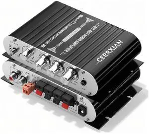 Mini Stereo Audio Subwoofer Amplifier, 2.1 Channel 20Wx2+40W HiFi AMP Board AUX/RCA Input Home Audio Receiver for Home Theater, Car, Marine DC12V 3A Power Adapter Mini Stereo Audio Subwoofer Amplifier, 2.1 Channel 20Wx2+40W HiFi AMP Board AUX/RCA Input Home Audio Receiver for Home Theater, Car, Marine DC12V 3A Power Adapter
