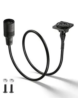 5 Pin DIN MIDI Extension Cable, Panel Mount D-Type Female to Female 5-Pin MIDI Audio Adapter for Keyboard, Synthesizer, Pedalboard, Piano & Guitar - 1.64FT 5 Pin DIN MIDI Extension Cable, Panel Mount D-Type Female to Female 5-Pin MIDI Audio Adapter for Keyboard, Synthesizer, Pedalboard, Piano & Guitar - 1.64FT