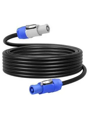 PowerCon Power Cable, 16AWG AC PowerCon Input to PowerCon Output 3 Pin Power Extension Cable for Stage Lights, LED Screens, Moving Heads & Pro Audio and More (6.6ft/2m) PowerCon Power Cable, 16AWG AC PowerCon Input to PowerCon Output 3 Pin Power Extension Cable for Stage Lights, LED Screens, Moving Heads & Pro Audio and More (6.6ft/2m)