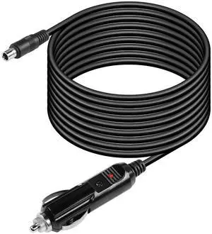 4.9FT 12V/24V DC8020 Power Cord Car Cigarette Lighter Male Plug to DC 8.0mm x 2.0mmConnector Power Supply Adapter Cable with LED, Compatible with 1500/1500 pro /2000Portable Power Station 4.9FT 12V/24V DC8020 Power Cord Car Cigarette Lighter Male Plug to DC 8.0mm x 2.0mmConnector Power Supply Adapter Cable with LED, Compatible with 1500/1500 pro /2000Portable Power Station