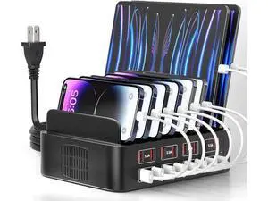 150W USB Charging Station for Multiple Device, 16 Ports USB Multi Charger Station with Fast Charging, Cellphone Charging Station for A-p-p-l-e Devices Fire Tablets i-P-hone Android Smartphones 150W USB Charging Station for Multiple Device, 16 Ports USB Multi Charger Station with Fast Charging, Cellphone Charging Station for A-p-p-l-e Devices Fire Tablets i-P-hone Android Smartphones