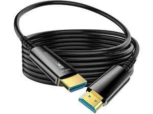 Fiber Optic HDMI Cable 30 FT, 8K Slim HDMI 2.1 Cable, 48Gbps Ultra High Speed HDMI Cord, 8K@60Hz 4K@240Hz, Dynamic HDR, eARC, HDCP 2.2&2.3, 3D, Compatible for PS4/5/Xbox/TV/Laptop/Monito/HDTV Fiber Optic HDMI Cable 30 FT, 8K Slim HDMI 2.1 Cable, 48Gbps Ultra High Speed HDMI Cord, 8K@60Hz 4K@240Hz, Dynamic HDR, eARC, HDCP 2.2&2.3, 3D, Compatible for PS4/5/Xbox/TV/Laptop/Monito/HDTV