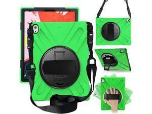 iPad Pro 12.9 Case 3rd Gen 2018 Heavy Duty Shockproof Protective Case Cover with 360 Degree Rotating Kickstand / Adjustable Hand Strap and Carrying Shoulder Strap for iPad Pro 12.9 3rd Generation iPad Pro 12.9 Case 3rd Gen 2018 Heavy Duty Shockproof Protective Case Cover with 360 Degree Rotating Kickstand / Adjustable Hand Strap and Carrying Shoulder Strap for iPad Pro 12.9 3rd Generation