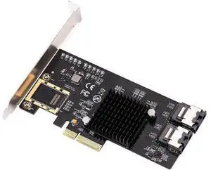 PCI-E/PCIE SATA Card PCI Express SATA Controller PCIE to SATA 3.0 Card 8-Port SATA3 Expansion Adapter +Cable PCI-E/PCIE SATA Card PCI Express SATA Controller PCIE to SATA 3.0 Card 8-Port SATA3 Expansion Adapter +Cable