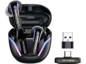 2.4G Wireless Gaming Earbuds with ENC Mic, 20ms Low-Latency for PS5/4, for Me-ta Quest 3/3S/2, 2.4GHz Bluetooth Dual-Mode Bluetooth Headphones for Phone, Pad, Laptop, Steam Deck, Switch, PC, VR 2.4G Wireless Gaming Earbuds with ENC Mic, 20ms Low-Latency for PS5/4, for Me-ta Quest 3/3S/2, 2.4GHz Bluetooth Dual-Mode Bluetooth Headphones for Phone, Pad, Laptop, Steam Deck, Switch, PC, VR