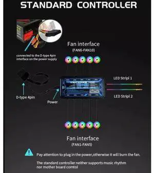 6-Pack 120mm RGB Case Fan with Remote Controller, Computer Case 12cm Cooling Fan RGB 6PIN, RGB LED Quiet High Airflow Adjustable Color LED Fan, CPU Cooler with RF Remote 6-Pack 120mm RGB Case Fan with Remote Controller, Computer Case 12cm Cooling Fan RGB 6PIN, RGB LED Quiet High Airflow Adjustable Color LED Fan, CPU Cooler with RF Remote