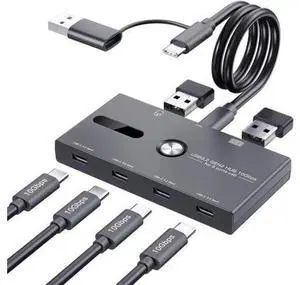 10Gbps USB 3.2 Gen 2 USB C Hub, 6 Ports USB C Splitter, USB C to USB C and USB A Hub for PC, Laptop, Mac-Book Pro/Air, i-Mac, Surface Pro, Chro-m-e-book, Etc (HUB ONLY, Not Support Charging/Monitor) 10Gbps USB 3.2 Gen 2 USB C Hub, 6 Ports USB C Splitter, USB C to USB C and USB A Hub for PC, Laptop, Mac-Book Pro/Air, i-Mac, Surface Pro, Chro-m-e-book, Etc (HUB ONLY, Not Support Charging/Monitor)