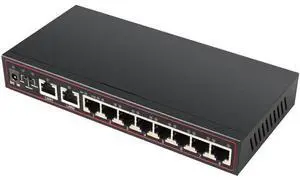 10 Ports POE Switch 52V Ethernet Network Switch 8 PoE Switch Injector for IP camera/Wireless AP/CCTV Camera System 10 Ports POE Switch 52V Ethernet Network Switch 8 PoE Switch Injector for IP camera/Wireless AP/CCTV Camera System