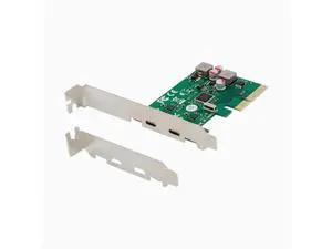 PCIE to USB 3.1 Type-C Conversion card 2-Port expansion card Desktop ASM1142 No power supply PCIE to USB 3.1 Type-C Conversion card 2-Port expansion card Desktop ASM1142 No power supply