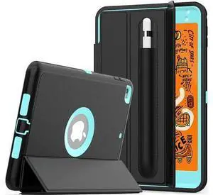 iPad Mini 5 Case iPad Mini 4 Case Smart Case Protective Cover Auto Sleep Wake with Stylus Holder Three Layer Drop Protection Heavy Duty Stand Case for iPad Mini 5th / 4th Gen Blue iPad Mini 5 Case iPad Mini 4 Case Smart Case Protective Cover Auto Sleep Wake with Stylus Holder Three Layer Drop Protection Heavy Duty Stand Case for iPad Mini 5th / 4th Gen Blue