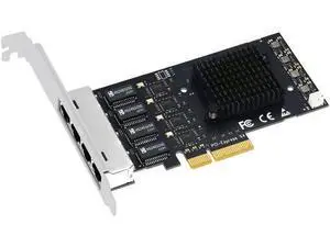 PCI Express Network Card Adapter 4 Port 2500Mbps Gigabit 10/100/1000Mbps RTL8125B RJ45 Wired Computer PCIE PCI-E 2.5G LAN Dongle PCI Express Network Card Adapter 4 Port 2500Mbps Gigabit 10/100/1000Mbps RTL8125B RJ45 Wired Computer PCIE PCI-E 2.5G LAN Dongle
