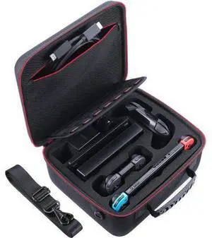 Deluxe Carry Case for Nintendo Switch Werleo Hard Travel Case Fit Nintendo Switch System and Pro Controller Deluxe Carry Case for Nintendo Switch Werleo Hard Travel Case Fit Nintendo Switch System and Pro Controller