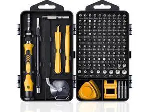 Computer Repair Kit, 122 in 1 Magnetic Laptop Screwdriver Kit, Precision Screwdriver Set, Small Impact Screw Driver Set with Case for Computer, Laptop, PC, for iPhone, Watch,Hand Tools Yellow Computer Repair Kit, 122 in 1 Magnetic Laptop Screwdriver Kit, Precision Screwdriver Set, Small Impact Screw Driver Set with Case for Computer, Laptop, PC, for iPhone, Watch,Hand Tools Yellow