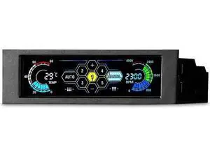 Aomoproing 5.25" 5 Channel Touchscreen Fan Controller Temperature Monitor Automatic Speed Control Cooler LCD Front Panel Aomoproing 5.25" 5 Channel Touchscreen Fan Controller Temperature Monitor Automatic Speed Control Cooler LCD Front Panel
