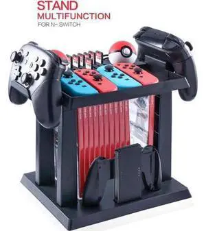 Storage Stand for Nintendo Switch Storage Stand Controller Holder for Nintendo Switch Accessories and 2 Poke Ball Plus Controllers Storage Stand for Nintendo Switch Storage Stand Controller Holder for Nintendo Switch Accessories and 2 Poke Ball Plus Controllers